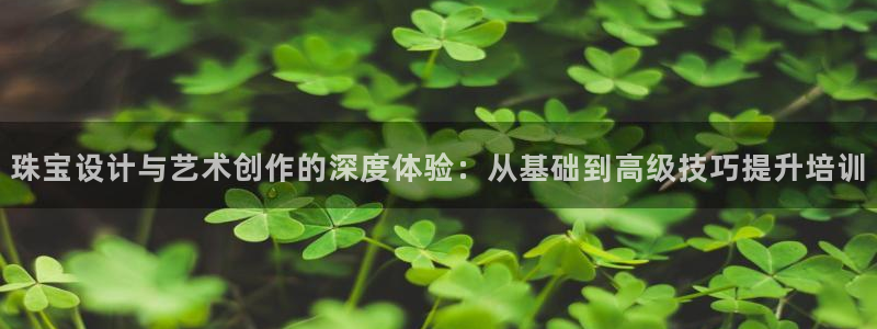 新宝5注册账号：珠宝设计与艺术创作的深度体验：从基础到高级技巧提升培训