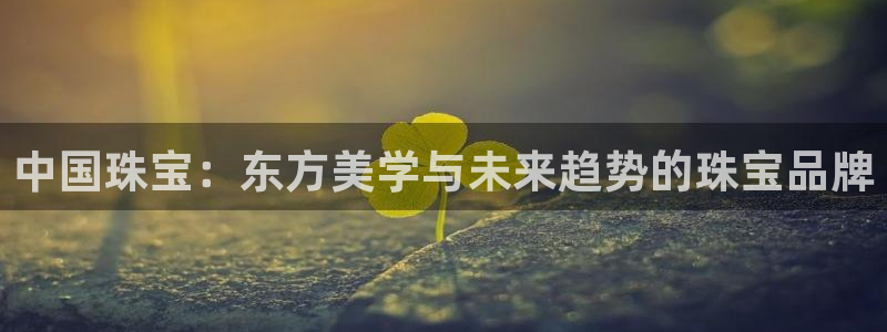 有人知道新宝5么：中国珠宝：东方美学与未来趋势的珠宝品牌