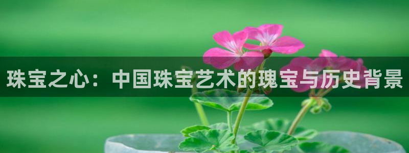 新宝5策略：珠宝之心：中国珠宝艺术的瑰宝与历史背景