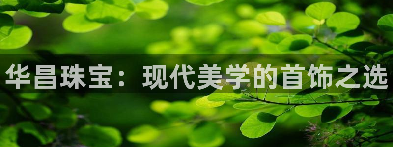 新宝5什么时候上市：华昌珠宝：现代美学的首饰之选