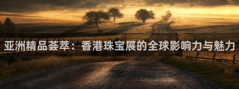 新宝b2O5O5O：亚洲精品荟萃：香港珠宝展的全球影响力与魅力