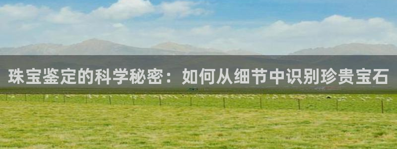 新宝5注册首页：珠宝鉴定的科学秘密：如何从细节中识别珍贵宝石