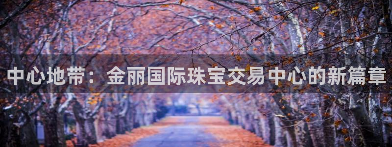 新宝5网址：中心地带：金丽国际珠宝交易中心的新篇章