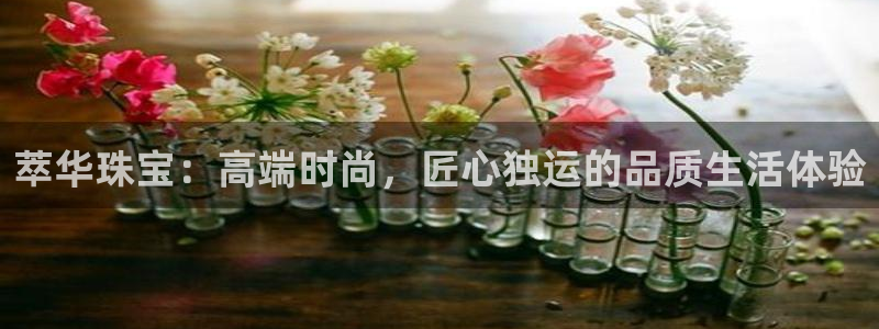 新宝5彩票平台登陆：萃华珠宝：高端时尚，匠心独运的品质生活体验