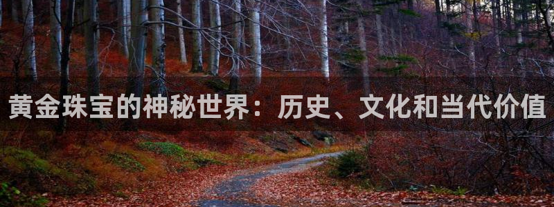 新宝5口67五壹叁八：黄金珠宝的神秘世界：历史、文化和当代价值