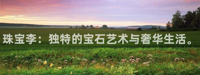 新宝5下载官方：珠宝李：独特的宝石艺术与奢华生活。